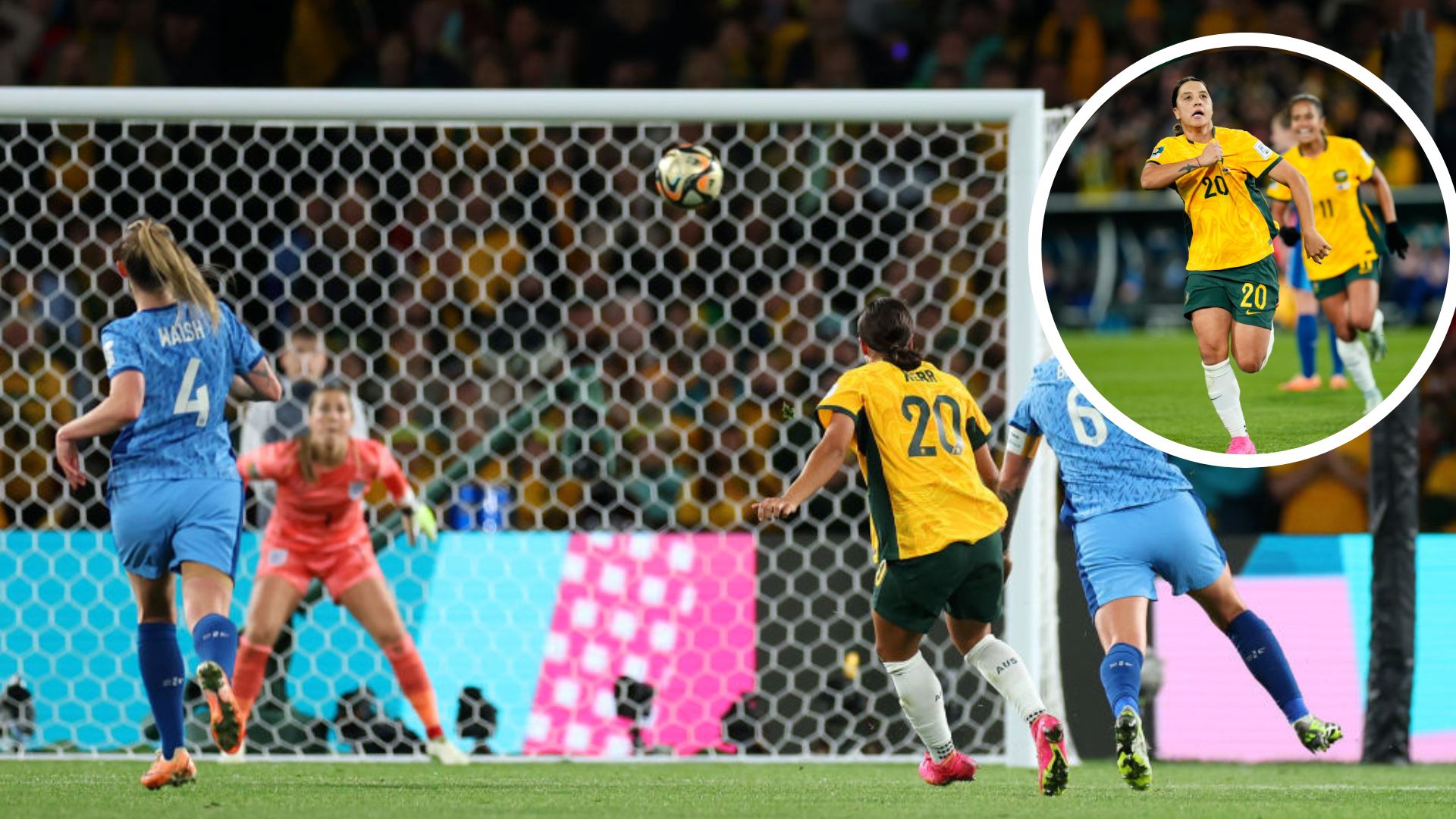 WATCH: Australia forward Sam Kerr scores outrageous goal against England at Women's World Cup 2023