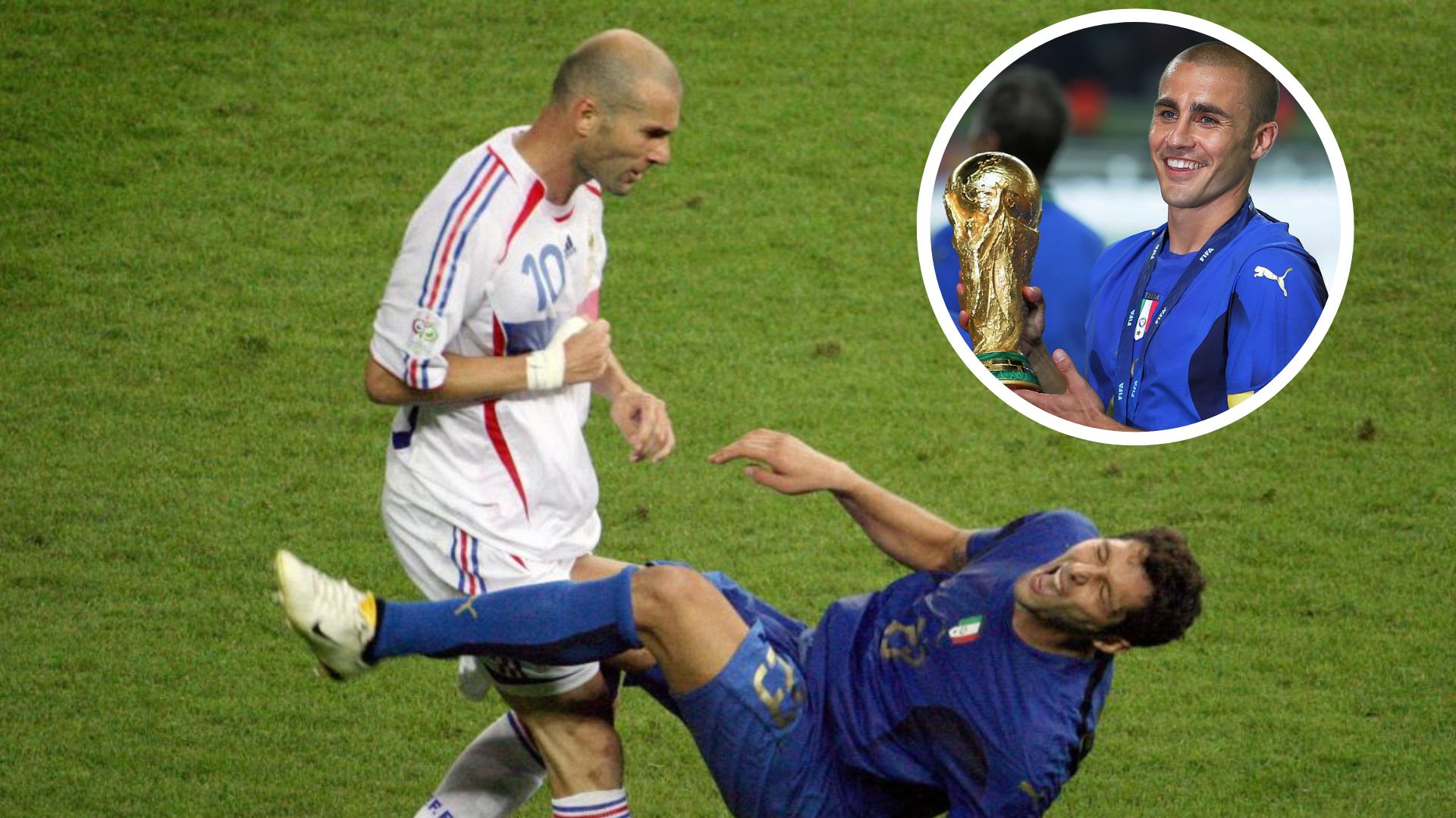 ‘I heard the knock!’ Fabio Cannavaro admits he was close enough to hear Zinedine Zidane's headbutt on Marco Materazzi in the 2006 World Cup final