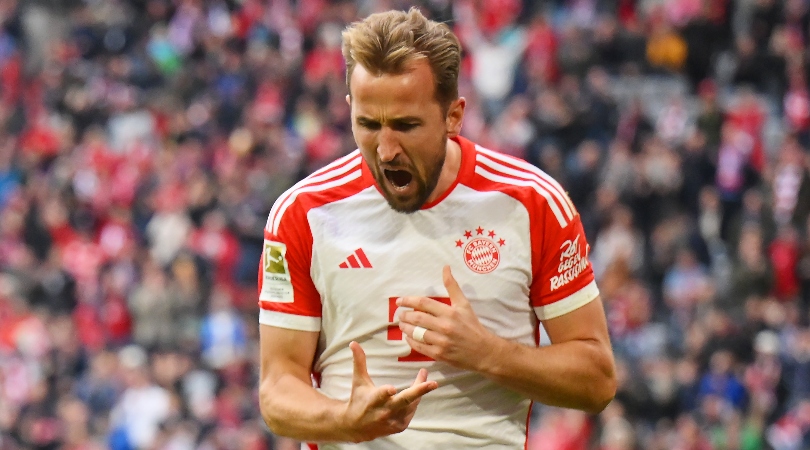 WATCH: Harry Kane scores from inside his own half in Bayern's 8-0 win over Darmstadt