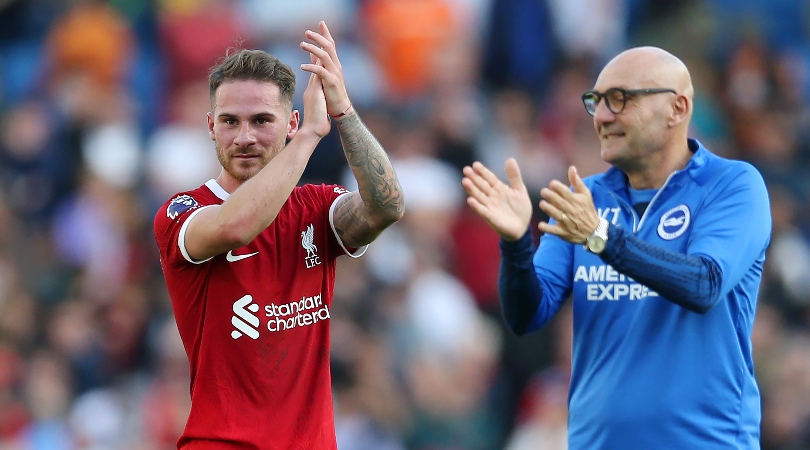 WATCH: De Zerbi's classy gesture with Alexis Mac Allister after Brighton draw vs Liverpool