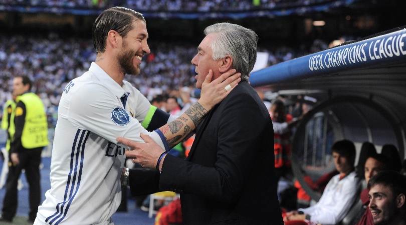 Real Madrid coach Carlo Ancelotti: If I'm here today it's because of Sergio Ramos